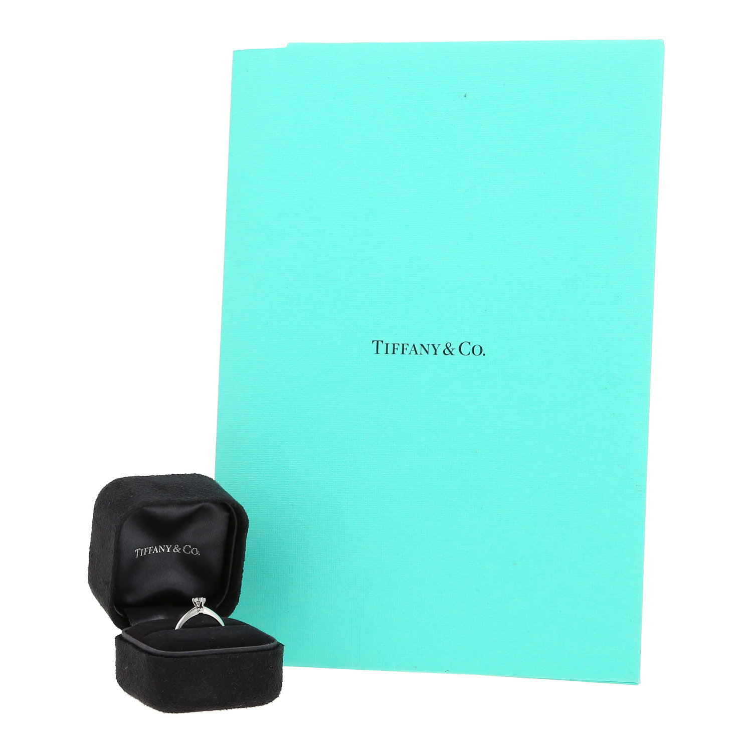 Anello Tiffany 
Co Setting in platino e diamante - Detail D2