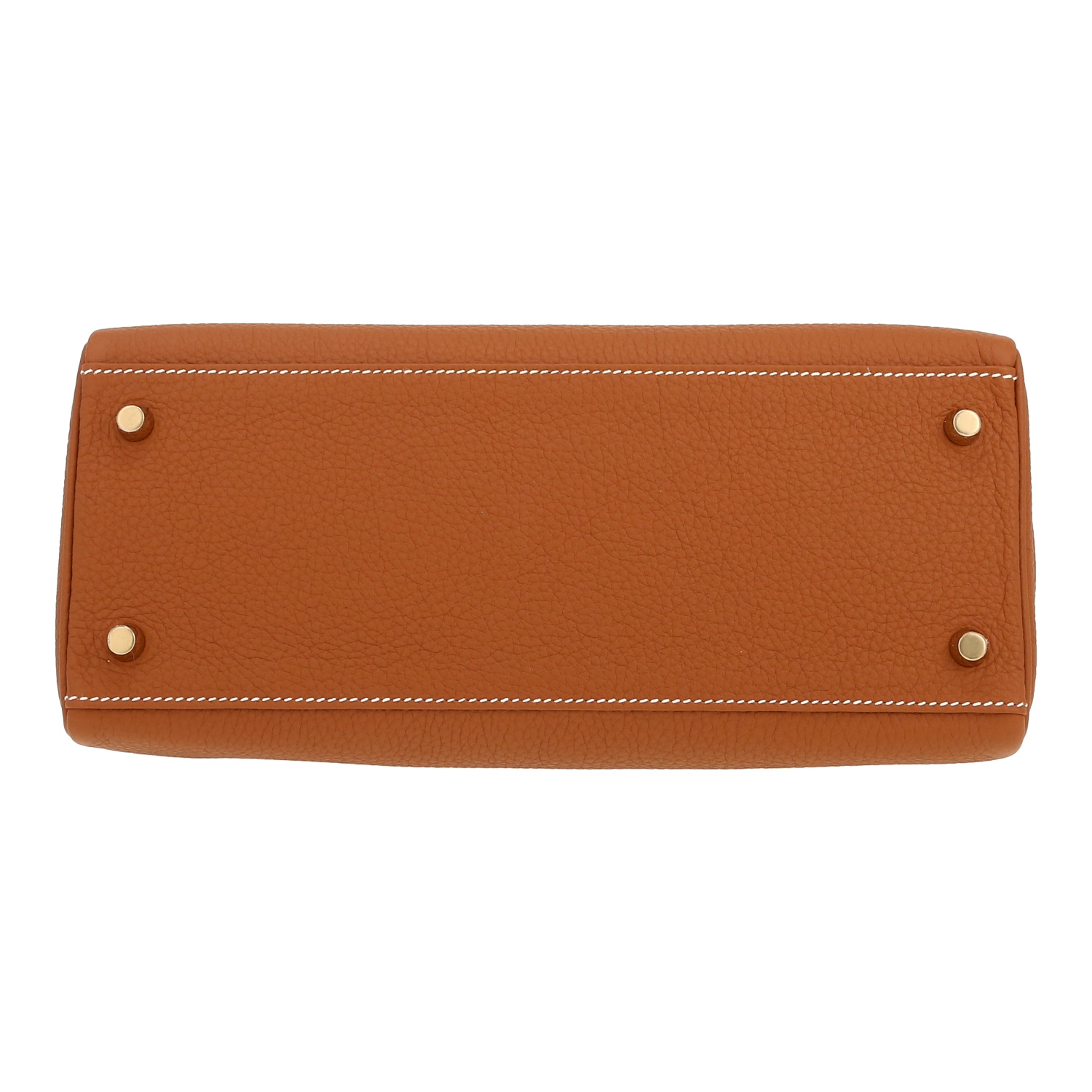 Sac à main Hermès  Kelly 28 cm en cuir togo gold - Detail D1