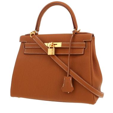 Borsa Hermès  Kelly 28 cm in pelle togo gold