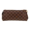 Louis Vuitton   shoulder bag  in ebene damier canvas  and brown leather - Detail D4 thumbnail