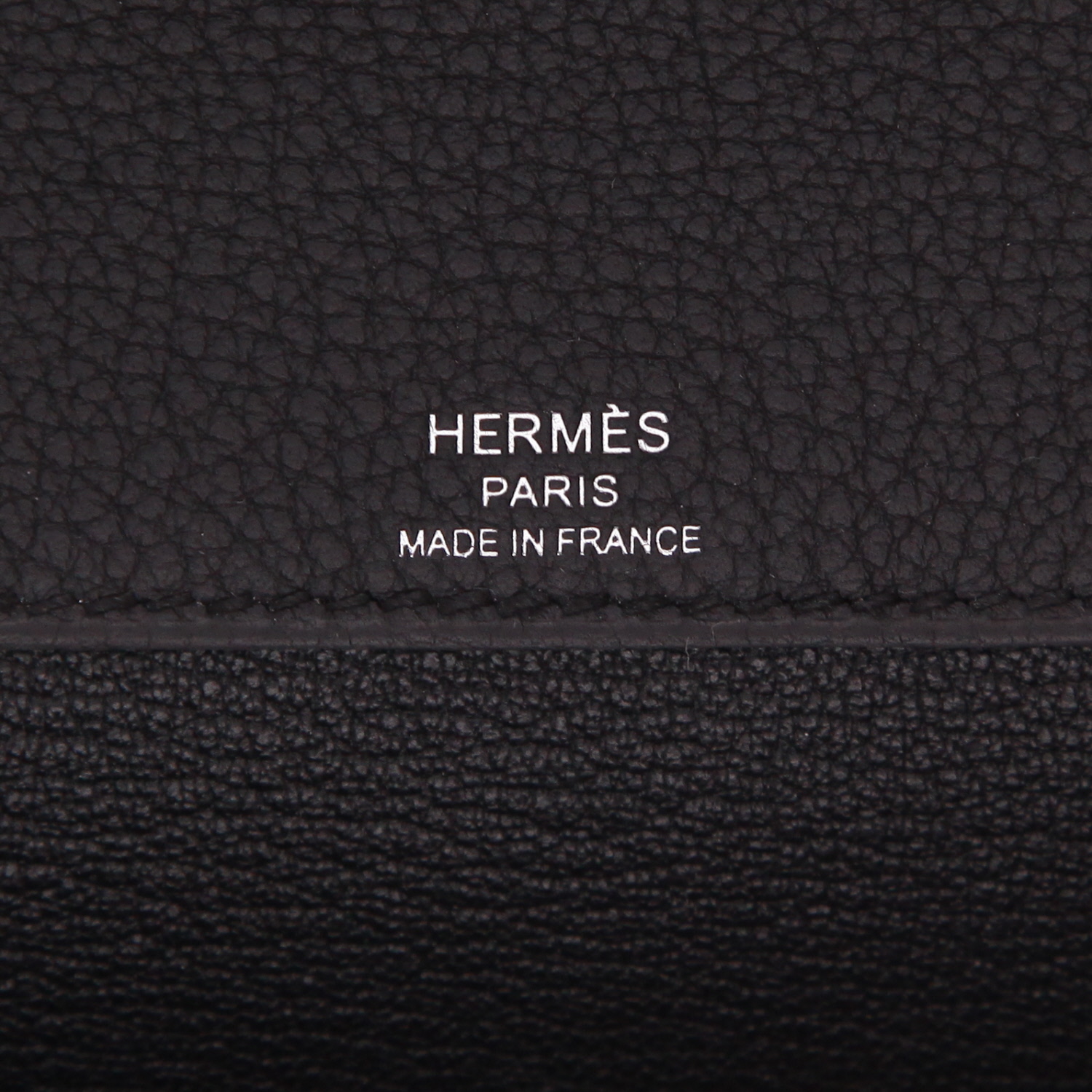 Hermès  Kelly Dépêches pouch  in black togo leather - Detail D2
