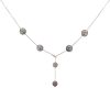 Collana Mikimoto  in oro bianco, perle coltivate di Tahiti e diamanti - 00pp thumbnail