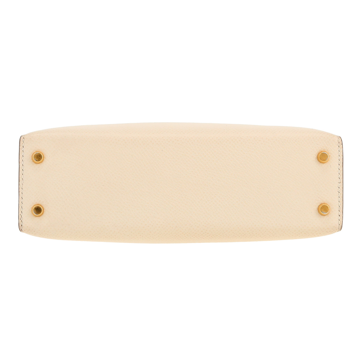 Sac bandoulière Hermès  Kelly 20 cm en cuir epsom Craie - Detail D1