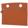 Bolsito de mano Hermès  Backpocket 30 en cuero swift color oro - 00pp thumbnail