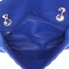 Borsa Chanel  Timeless in tela jersey blu elettrico - Detail D3 thumbnail