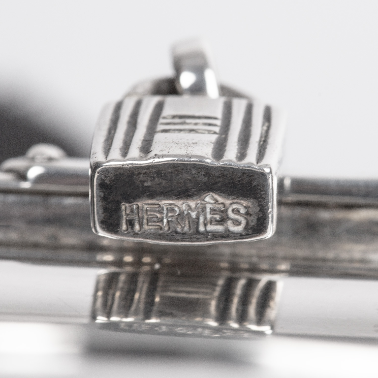 Bolso de mano Hermès Kelly 15 cm argento - Detail D2