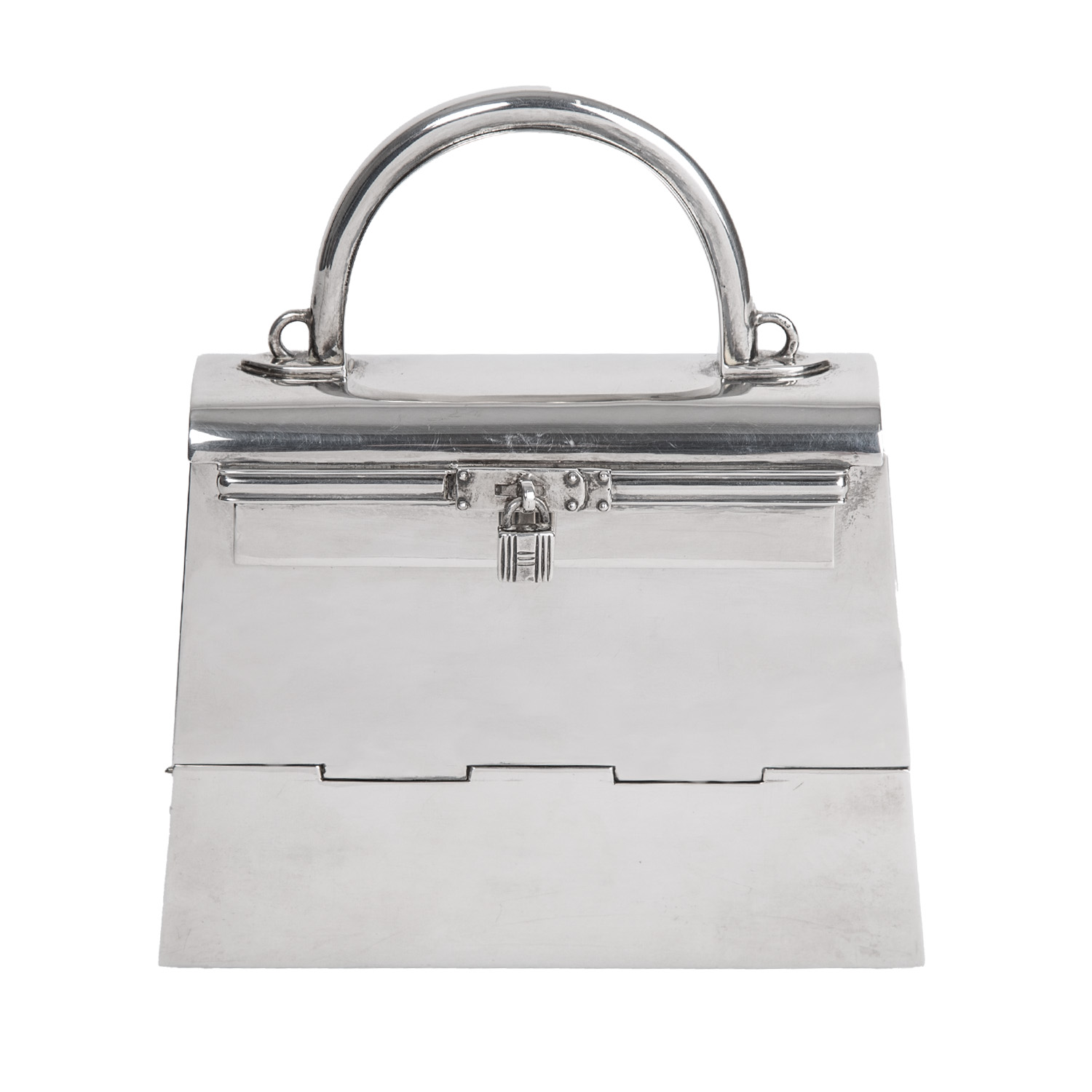 Hermès  Kelly 15 cm handbag  silver - Detail D4
