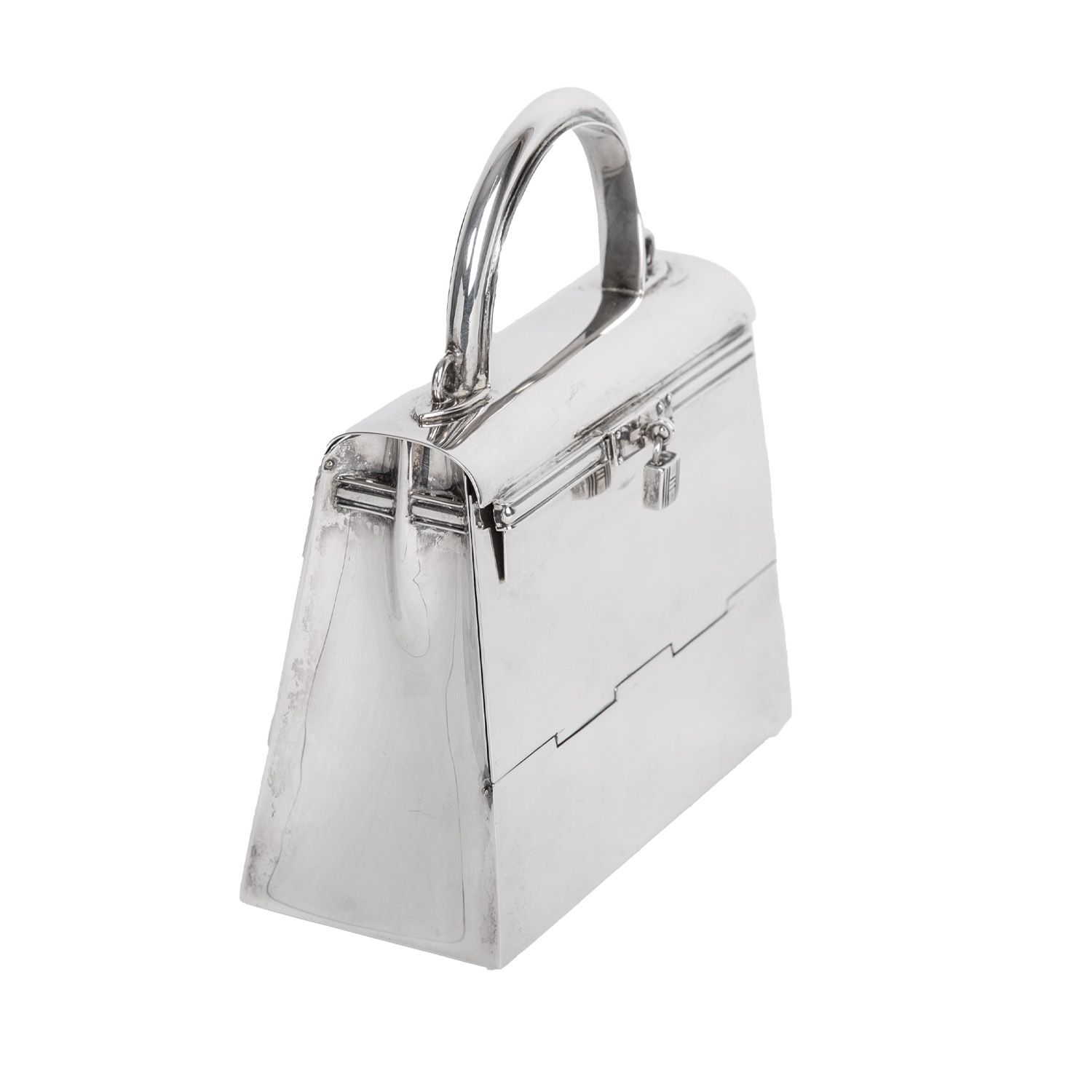 Bolso de mano Hermès Kelly 15 cm argento - Detail D5