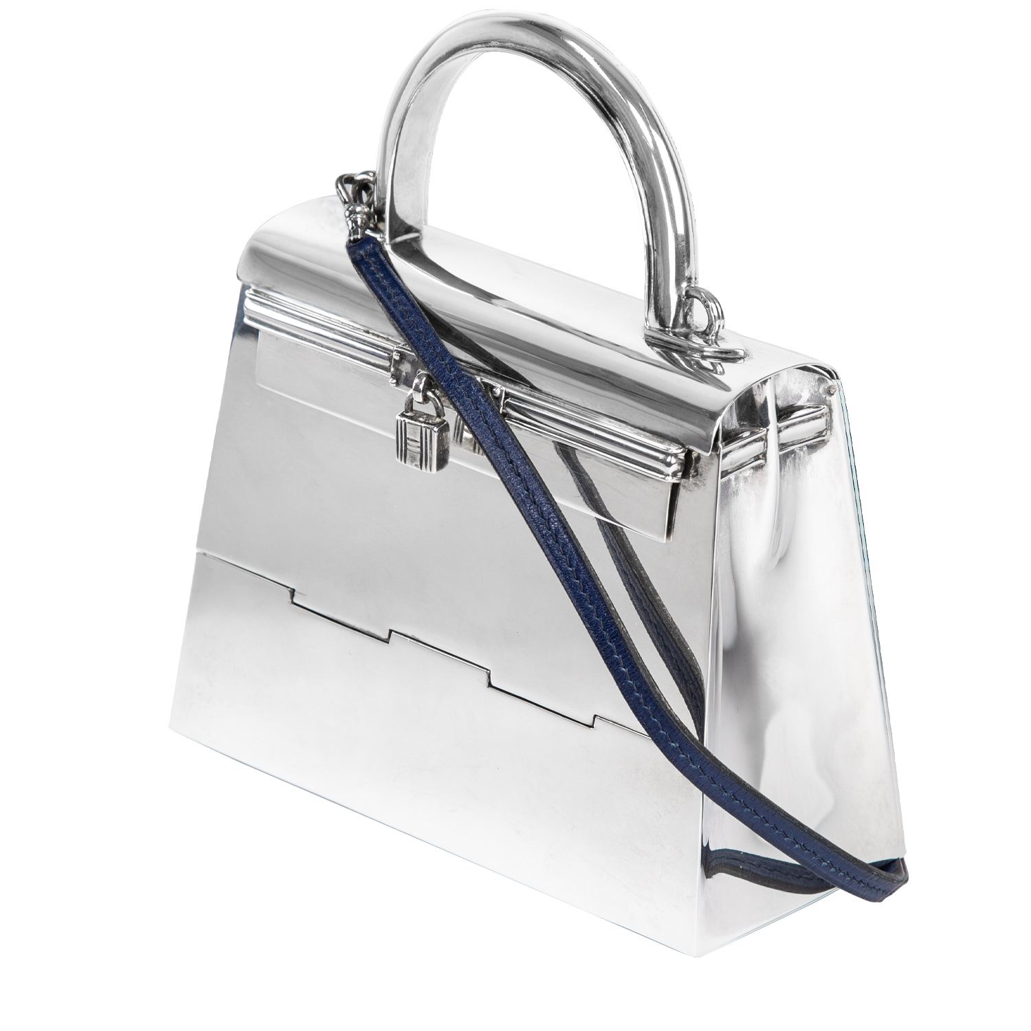 Hermès  Kelly 15 cm handbag  silver - Detail D8