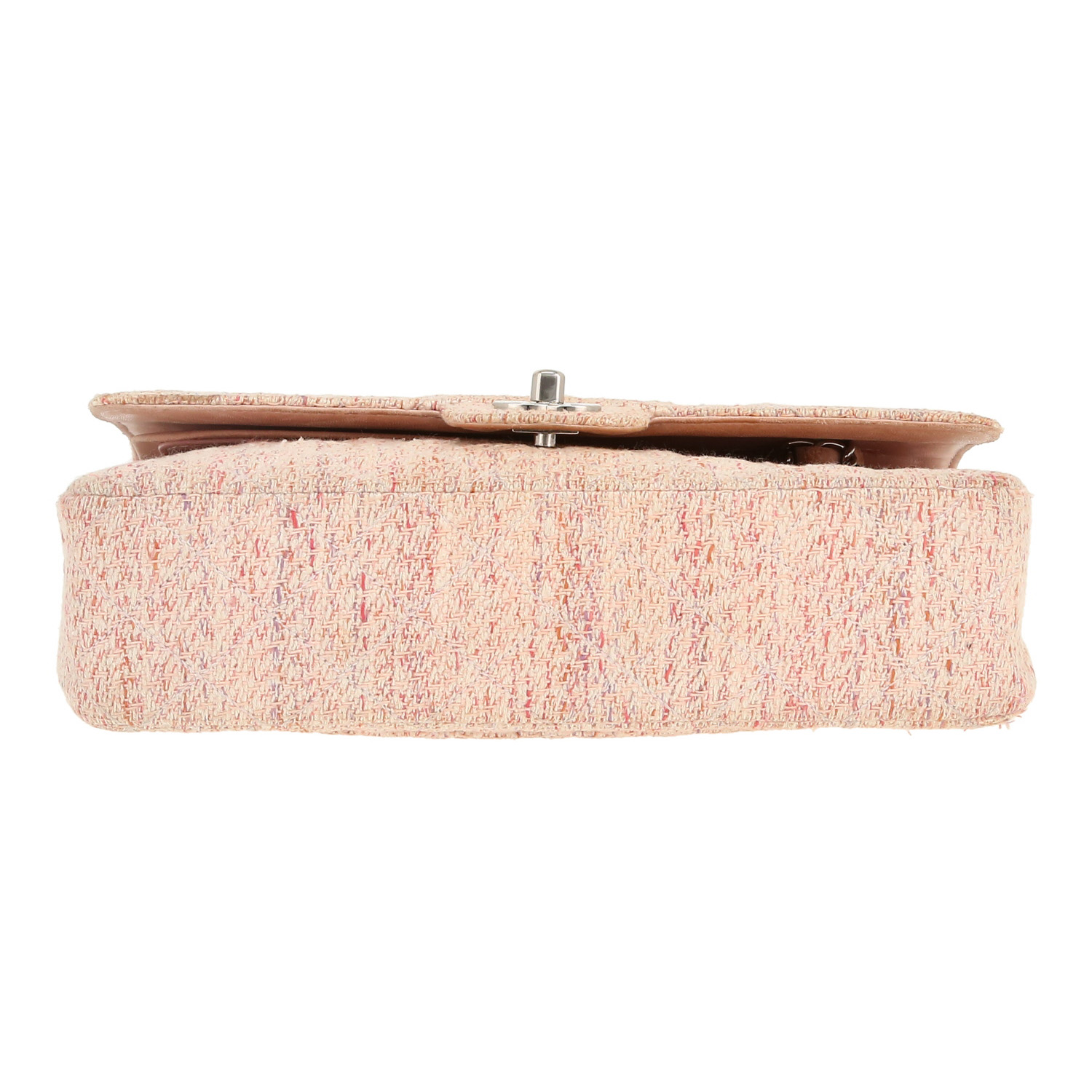 Borsa Chanel  Timeless Classic in tweed rosa - Detail D1