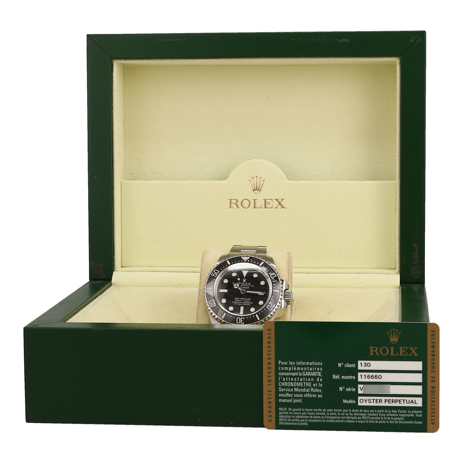 Montre Rolex Deepsea Sea Dweller en acier Ref: Rolex - 116660  Vers 2010