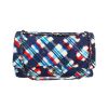 Borsa ventiquattrore Chanel  Timeless in tela blu rossa e bianca - 360 thumbnail