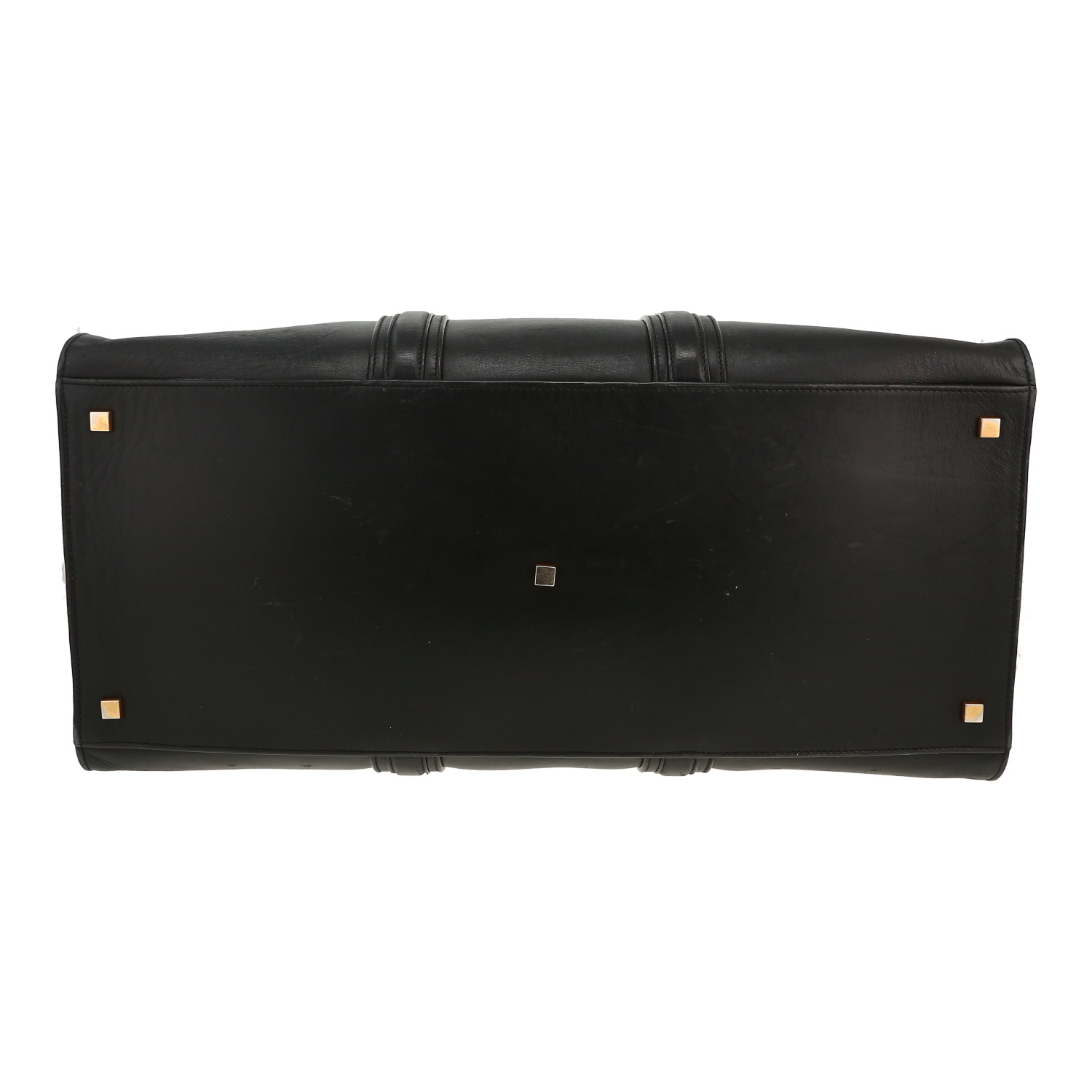 Borsa da viaggio Saint Laurent  Duffle in pelle nera - Detail D1