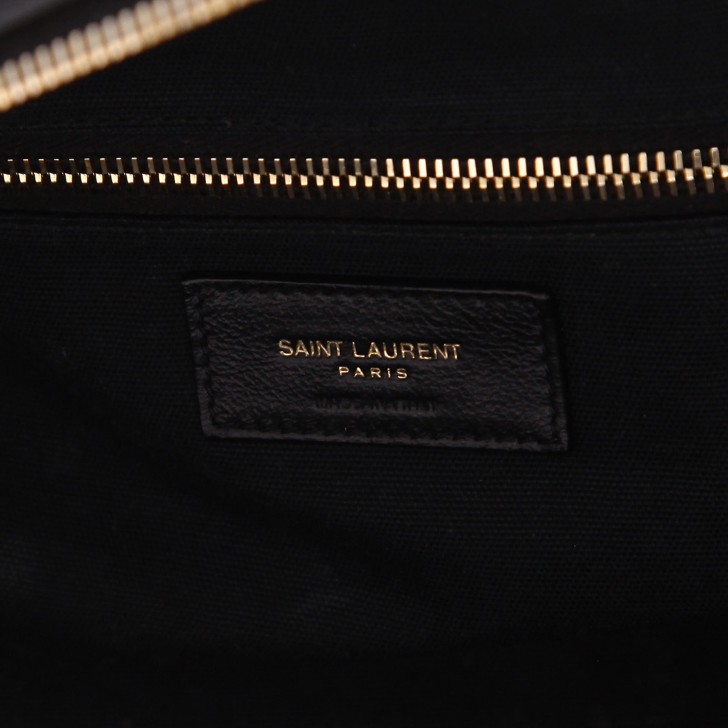 Borsa da viaggio Saint Laurent  Duffle in pelle nera - Detail D2