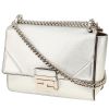 Fendi  Kan U shoulder bag  in silver leather - 00pp thumbnail