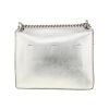 Fendi  Kan U shoulder bag  in silver leather - Detail D4 thumbnail