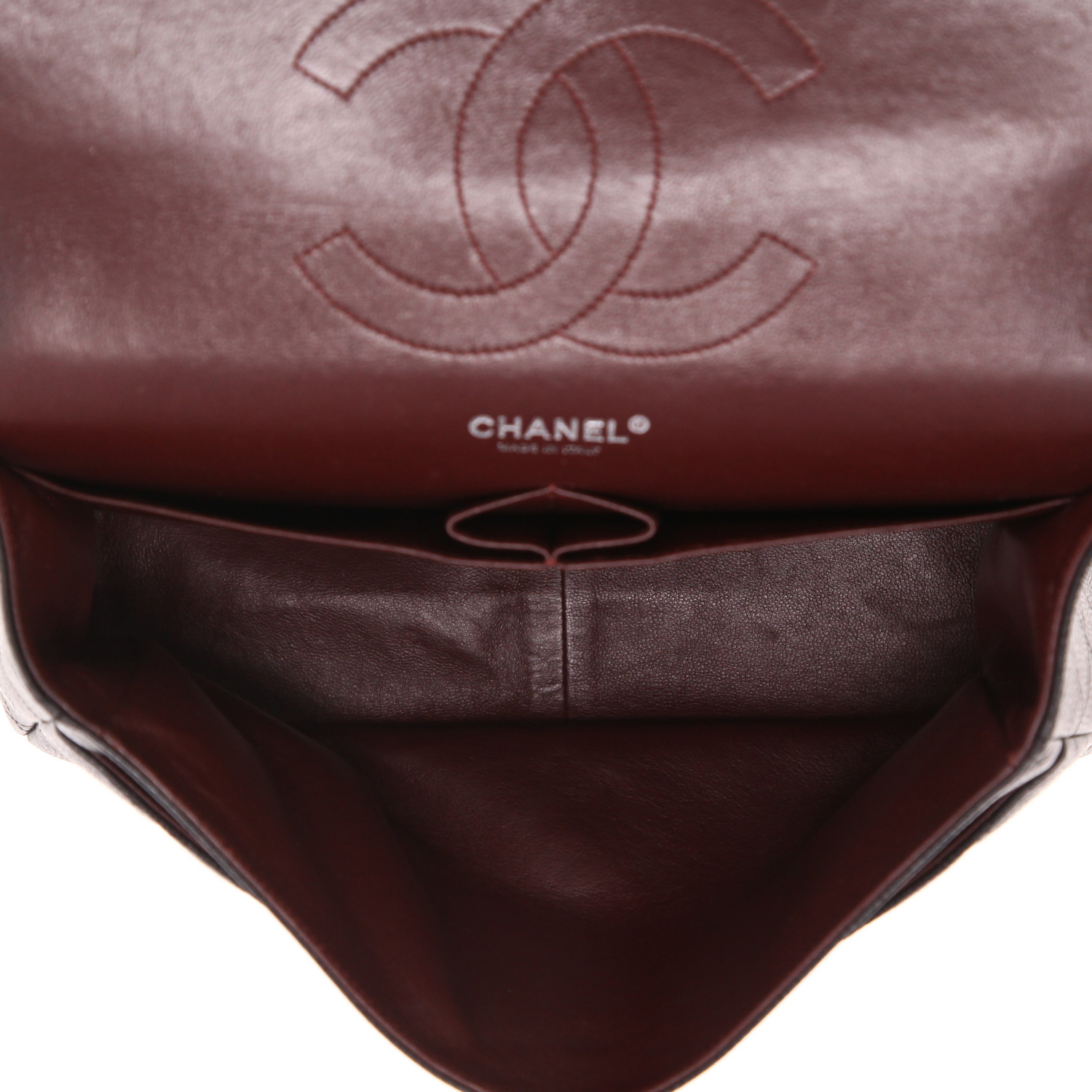 Borsa a tracolla Chanel  Timeless Jumbo in pelle martellata e trapuntata nera - Detail D3