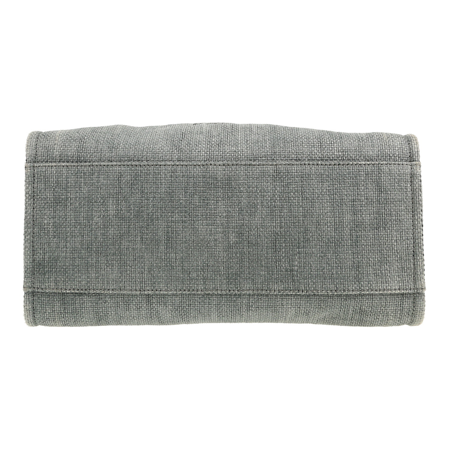 Bolso Cabás Chanel  Deauville en lona gris y cuero gris - Detail D1