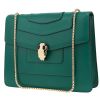 Bolso de mano Bulgari  Serpenti en cuero verde - 00pp thumbnail