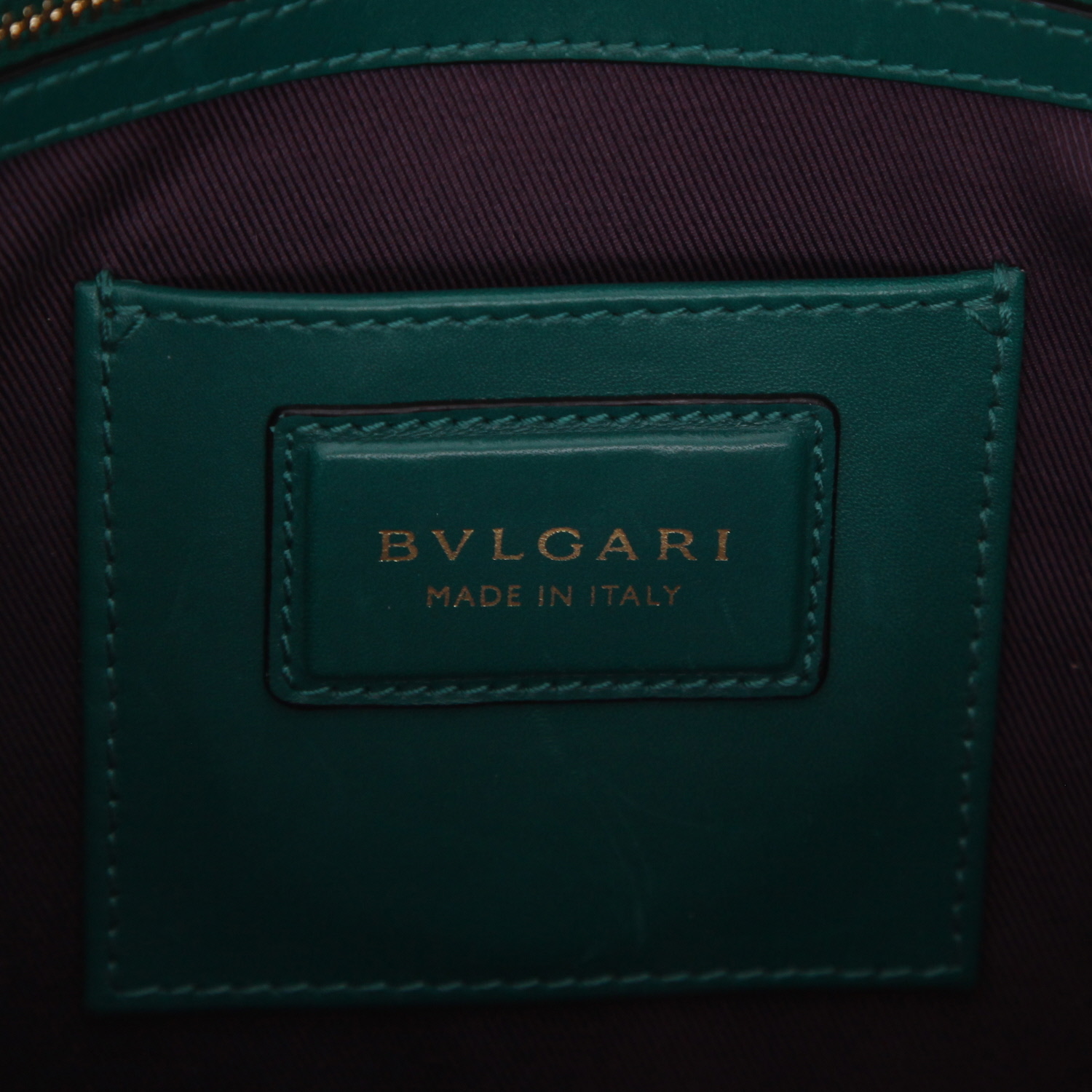 Borsa Bulgari  Serpenti in pelle verde - Detail D2