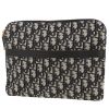 Pochette Dior   en toile monogram Oblique bleu-marine et cuir bleu-marine - 00pp thumbnail