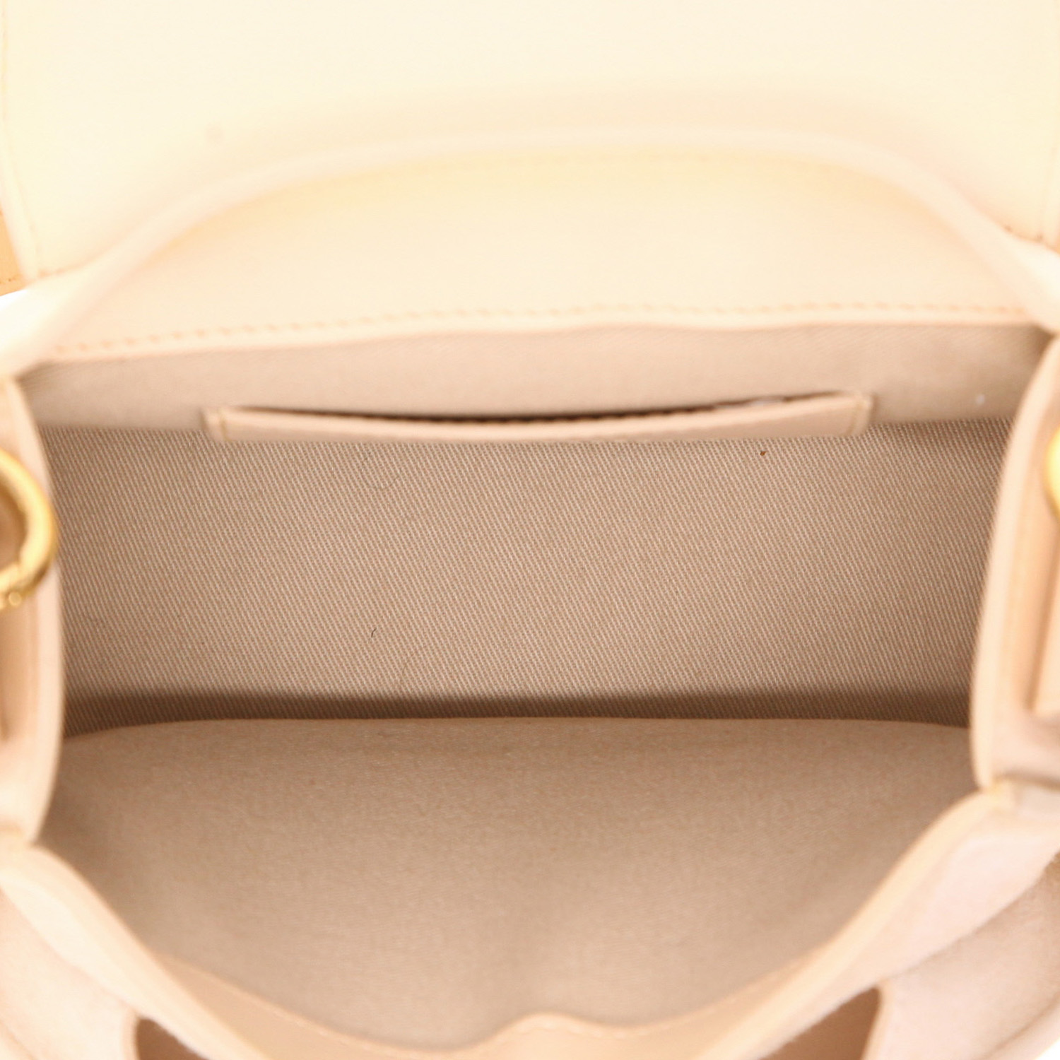 Chloé Tess shoulder bag in beige leather - Detail D3