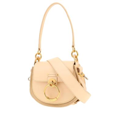 Borsa a tracolla Chloé  Tess in pelle beige