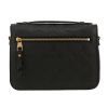 Louis Vuitton  Metis shoulder bag  in black empreinte monogram leather - Detail D4 thumbnail