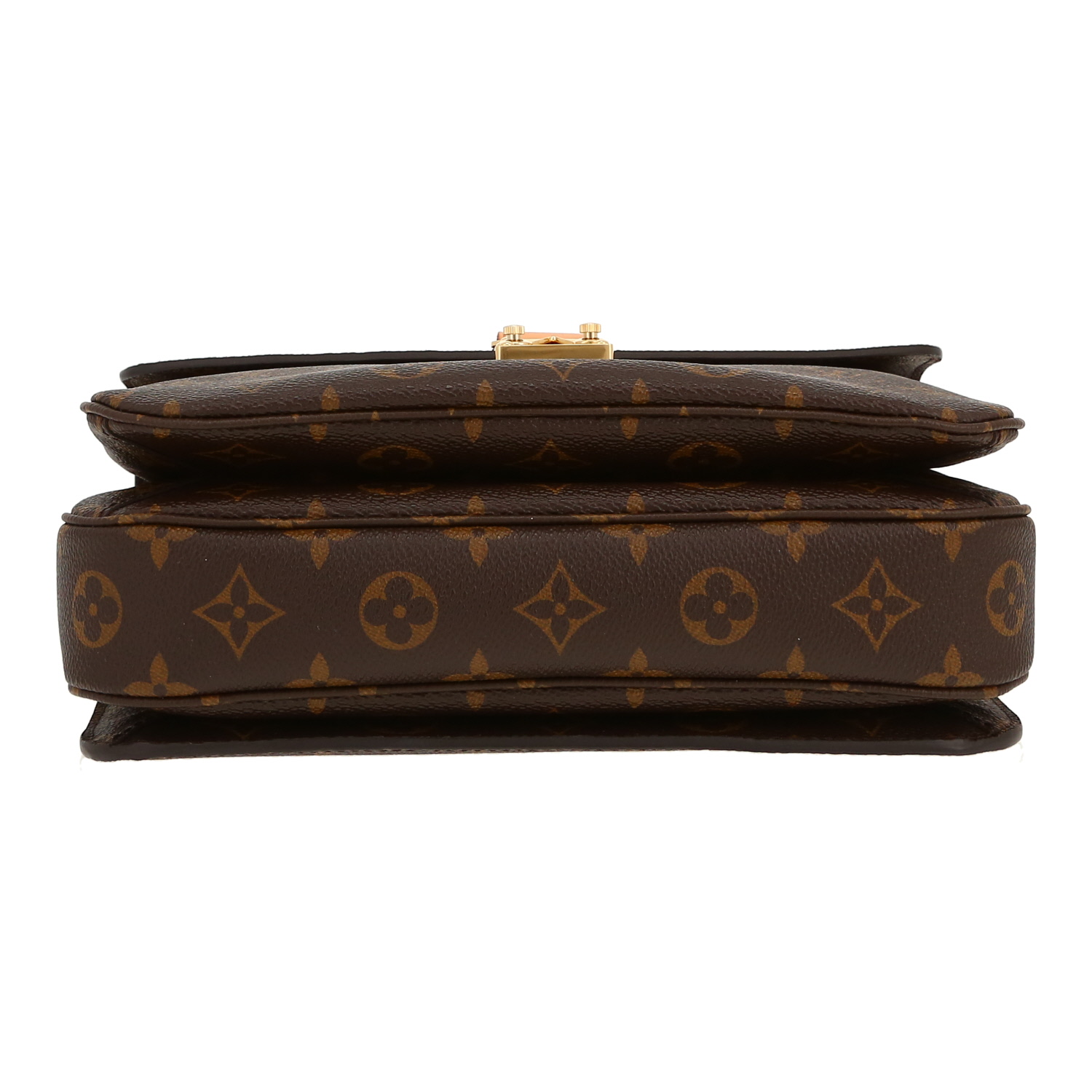 Borsa a tracolla Louis Vuitton  Metis in tela monogram marrone e pelle naturale - Detail D1