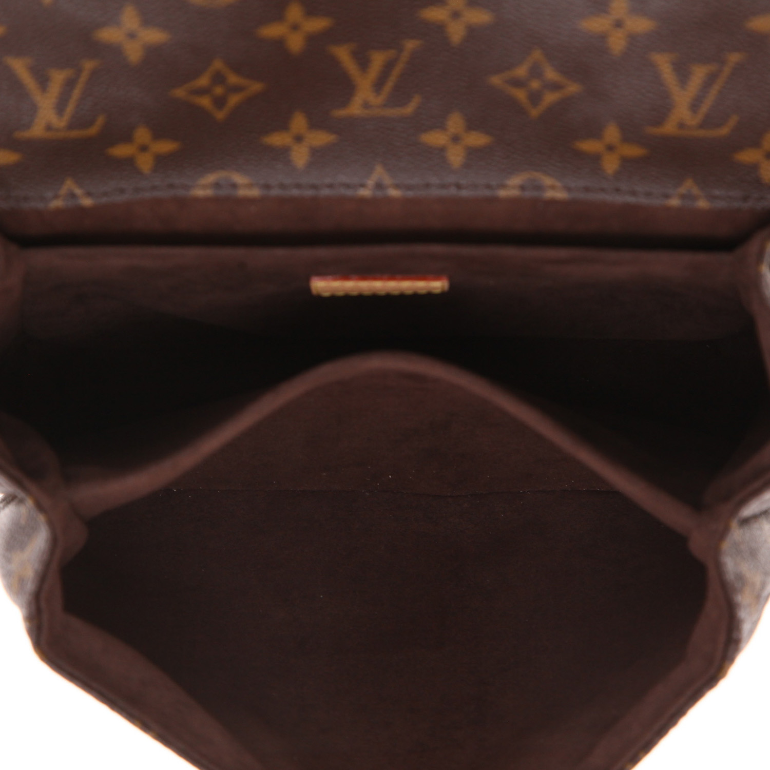 Bolso bandolera Louis Vuitton  Metis en lona Monogram marrón y cuero natural - Detail D4