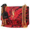 Saint Laurent  Sunset shoulder bag  in red and black leather - 00pp thumbnail