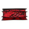 Bolso bandolera Saint Laurent  Sunset en cuero rojo y negro - Detail D1 thumbnail