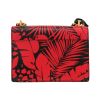 Sac bandoulière Saint Laurent  Sunset en cuir rouge et noir - Detail D4 thumbnail