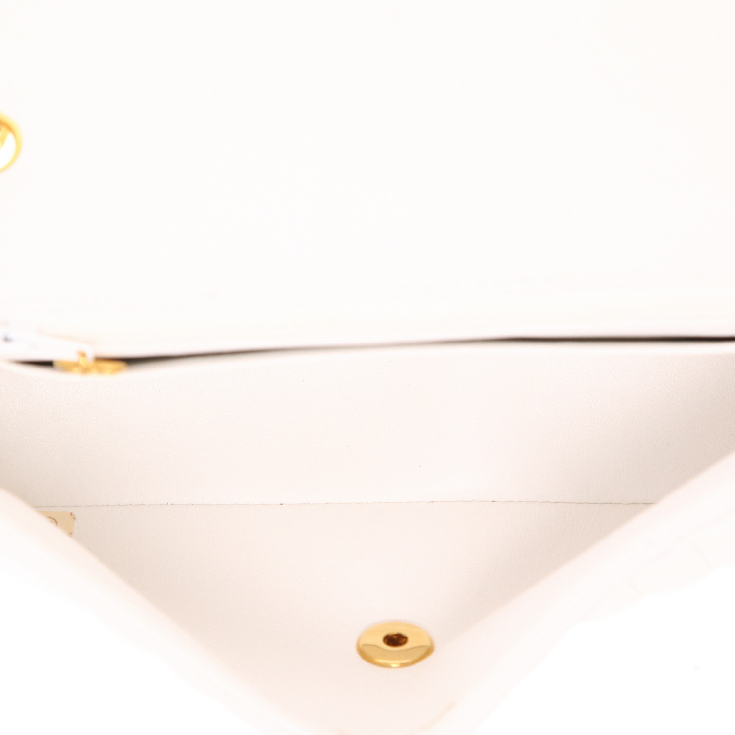 Bolso bandolera Chanel  Timeless Vintage en cuero blanco - Detail D3