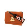 Sac bandoulière Louis Vuitton  Twist moyen modèle  en cuir épi marron - Detail D5 thumbnail