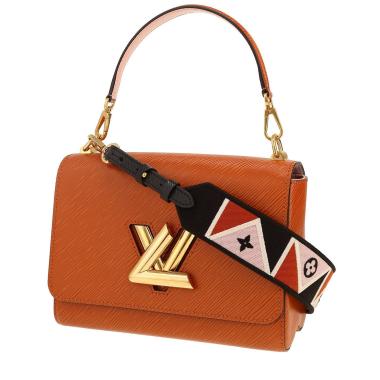 Sac bandoulière Louis Vuitton  Twist moyen modèle  en cuir épi marron