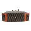 Goyard   suitcase  in black Goyard canvas  and brown leather - Detail D1 thumbnail