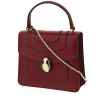 Bulgari  Forever shoulder bag  in burgundy leather - 00pp thumbnail