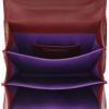 Bolso bandolera Bulgari  Forever en cuero color burdeos - Detail D3 thumbnail