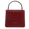 Bulgari  Forever shoulder bag  in burgundy leather - Detail D4 thumbnail