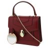 Bulgari  Forever shoulder bag  in burgundy leather - Detail D5 thumbnail