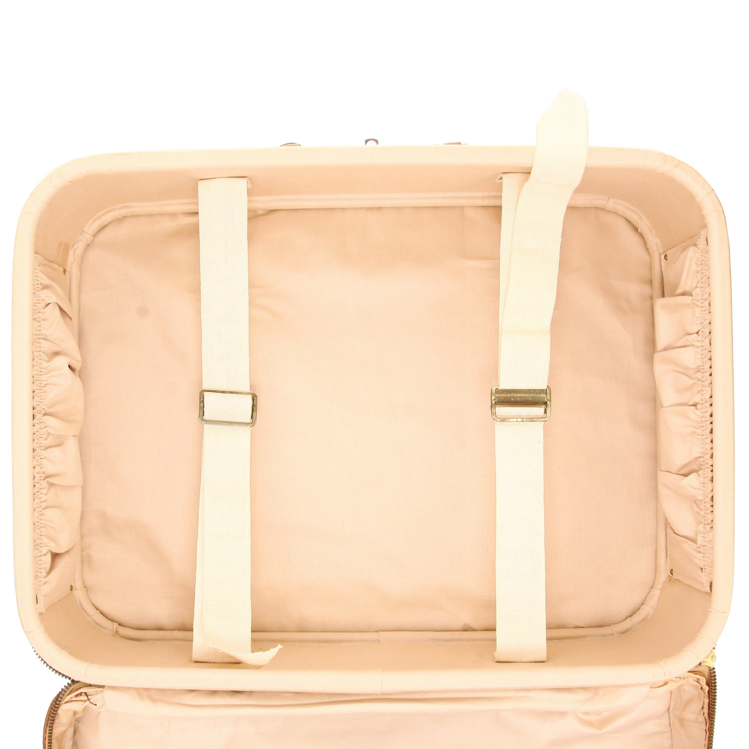 Valise Louis Vuitton  Stratos en toile monogram et cuir naturel - Detail D3