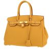 Borsa Hermès  Birkin 30 cm in pelle togo Jaune Ambre - 00pp thumbnail