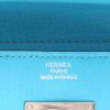 Hermès  Kelly wallet small model  wallet  in blue Mysore leather - Detail D2 thumbnail