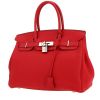 Borsa Hermès  Birkin 30 cm in pelle togo rosso Vermillon - 00pp thumbnail