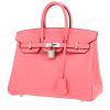 Bolso de mano Hermès  Birkin 25 cm en cuero swift azalea pink - 00pp thumbnail