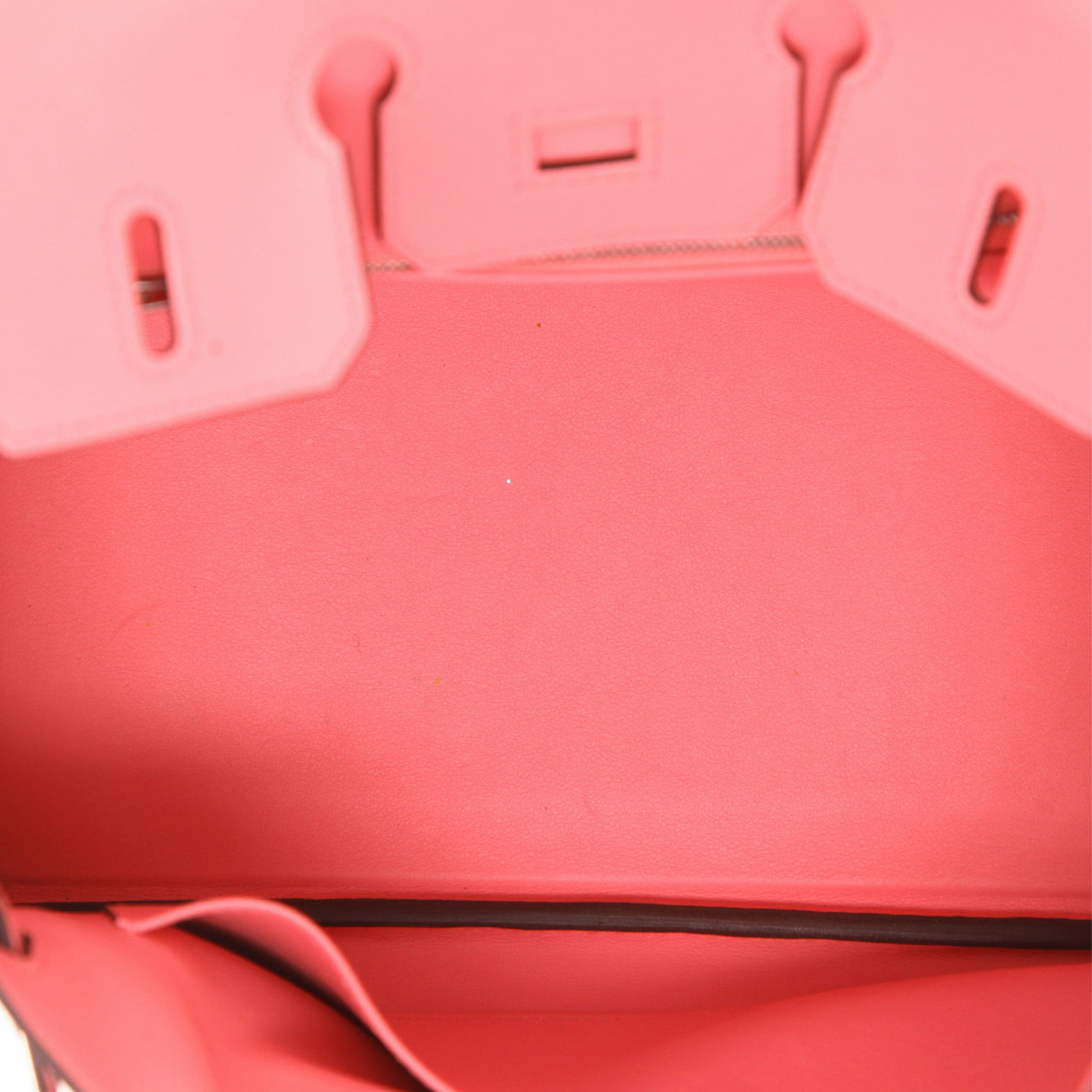 Bolso de mano Hermès  Birkin 25 cm en cuero swift azalea pink - Detail D3