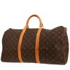 Bolsa de viaje Louis Vuitton  Keepall 45 en lona Monogram marrón y cuero natural - 00pp thumbnail