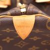 Bolsa de viaje Louis Vuitton  Keepall 45 en lona Monogram marrón y cuero natural - Detail D2 thumbnail