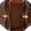 Borsa da viaggio Louis Vuitton  Keepall 45 in tela monogram marrone e pelle naturale - Detail D3 thumbnail